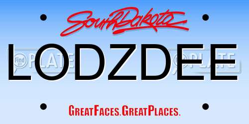 LODZDEE South Dakota License Plate