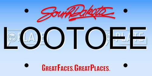 LOOTOEE South Dakota License Plate