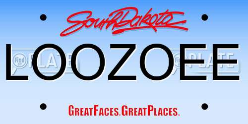 LOOZOEE South Dakota License Plate