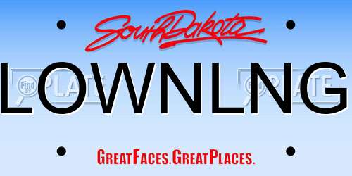 LOWNLNG South Dakota License Plate