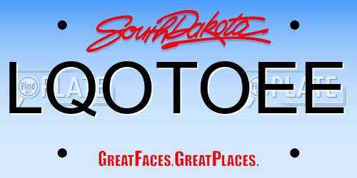 LQOTOEE South Dakota License Plate