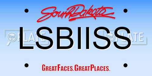 LSBIISS South Dakota License Plate