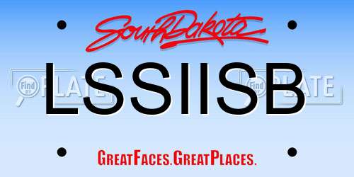 LSSIISB South Dakota License Plate