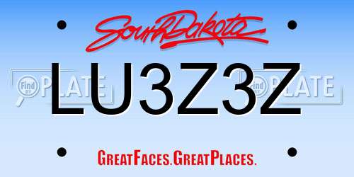 LU3Z3Z South Dakota License Plate