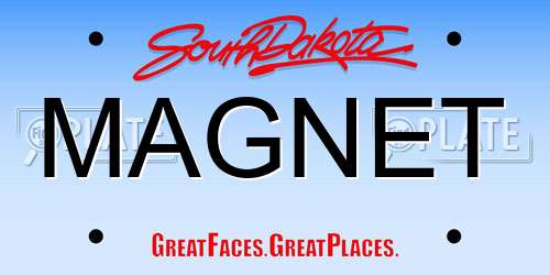 MAGNET South Dakota License Plate