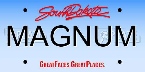 MAGNUM South Dakota License Plate
