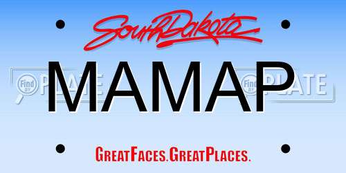 MAMAP South Dakota License Plate