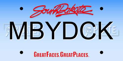 MBYDCK South Dakota License Plate