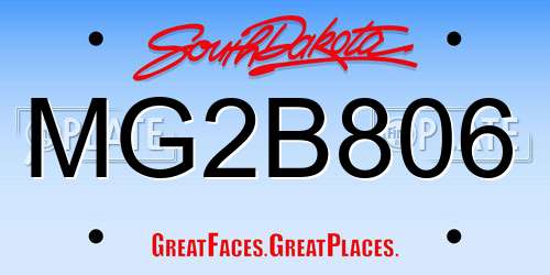 MG2B806 South Dakota License Plate