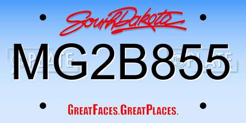 MG2B855 South Dakota License Plate