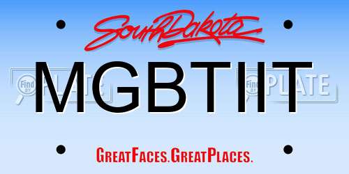 MGBTIIT South Dakota License Plate