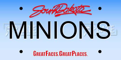 MINIONS South Dakota License Plate