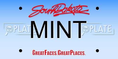MINT South Dakota License Plate