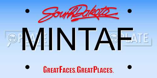 MINTAF South Dakota License Plate