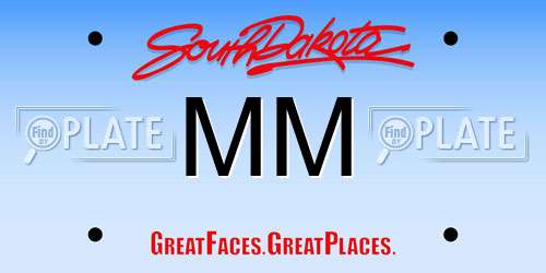 MM South Dakota License Plate