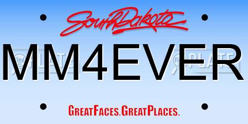 MM4EVER South Dakota License Plate