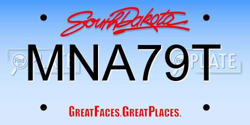 MNA79T South Dakota License Plate