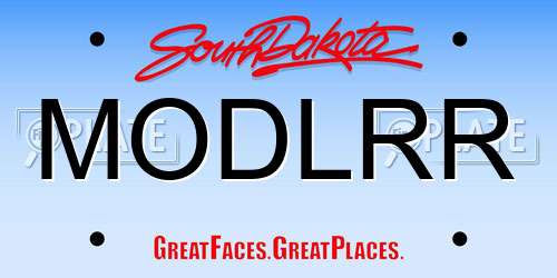MODLRR South Dakota License Plate