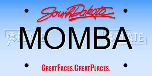 MOMBA South Dakota License Plate