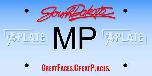 MP South Dakota License Plate