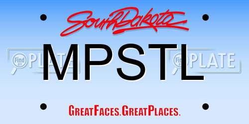 MPSTL South Dakota License Plate