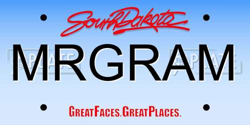 MRGRAM South Dakota License Plate