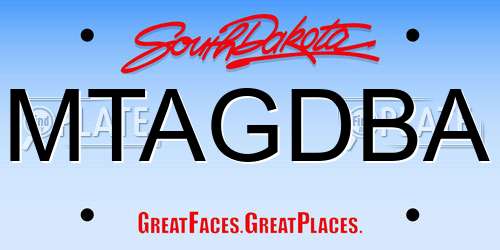 MTAGDBA South Dakota License Plate