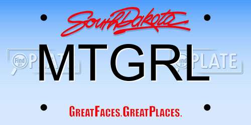 MTGRL South Dakota License Plate