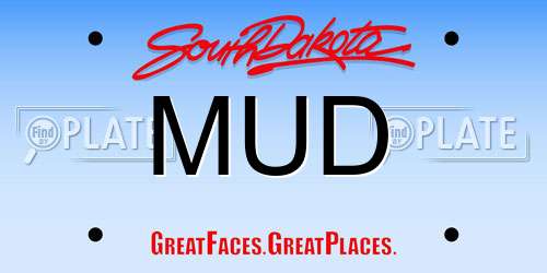 MUD South Dakota License Plate