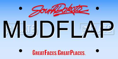 MUDFLAP South Dakota License Plate