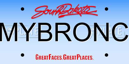 MYBRONC South Dakota License Plate