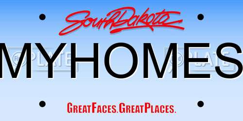 MYHOMES South Dakota License Plate