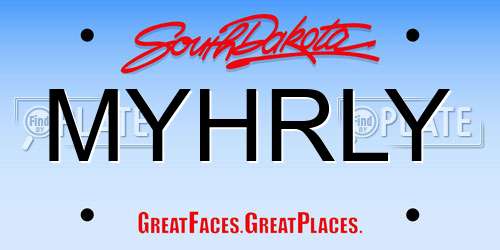 MYHRLY South Dakota License Plate