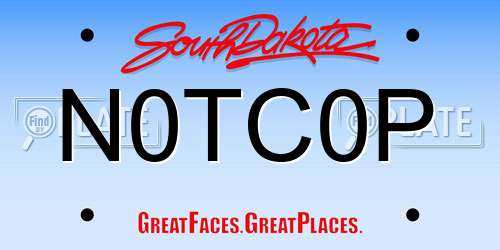 N0TC0P South Dakota License Plate