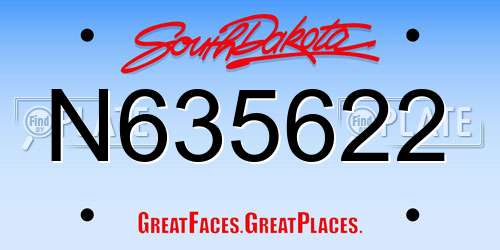 N635622 South Dakota License Plate
