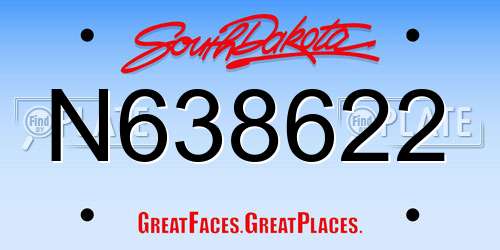 N638622 South Dakota License Plate