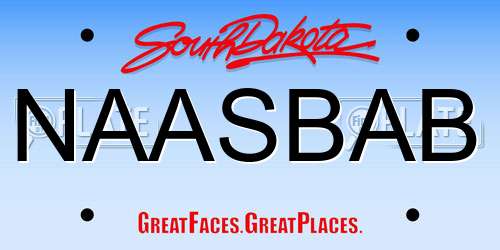 NAASBAB South Dakota License Plate