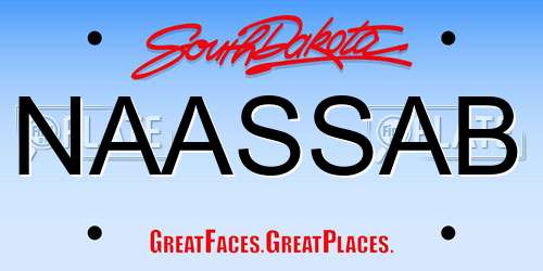 NAASSAB South Dakota License Plate