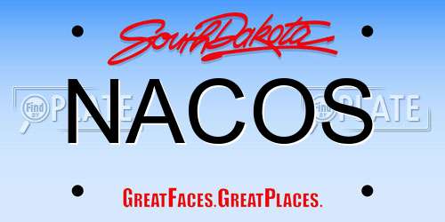 NACOS South Dakota License Plate