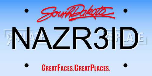 NAZR3ID South Dakota License Plate
