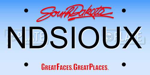 NDSIOUX South Dakota License Plate