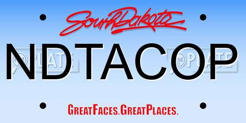 NDTACOP South Dakota License Plate