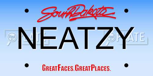NEATZY South Dakota License Plate