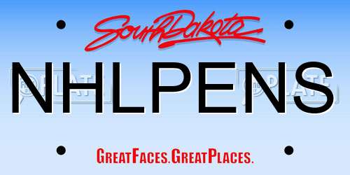 NHLPENS South Dakota License Plate