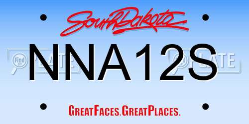 NNA12S South Dakota License Plate
