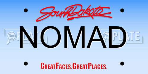 NOMAD South Dakota License Plate