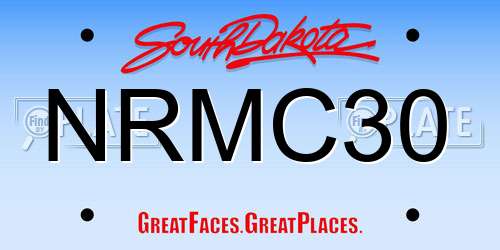 NRMC30 South Dakota License Plate