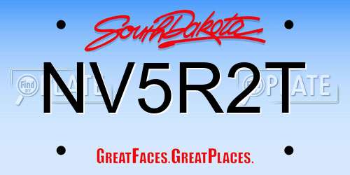 NV5R2T South Dakota License Plate