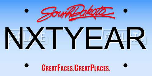 NXTYEAR South Dakota License Plate