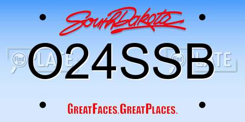 O24SSB South Dakota License Plate